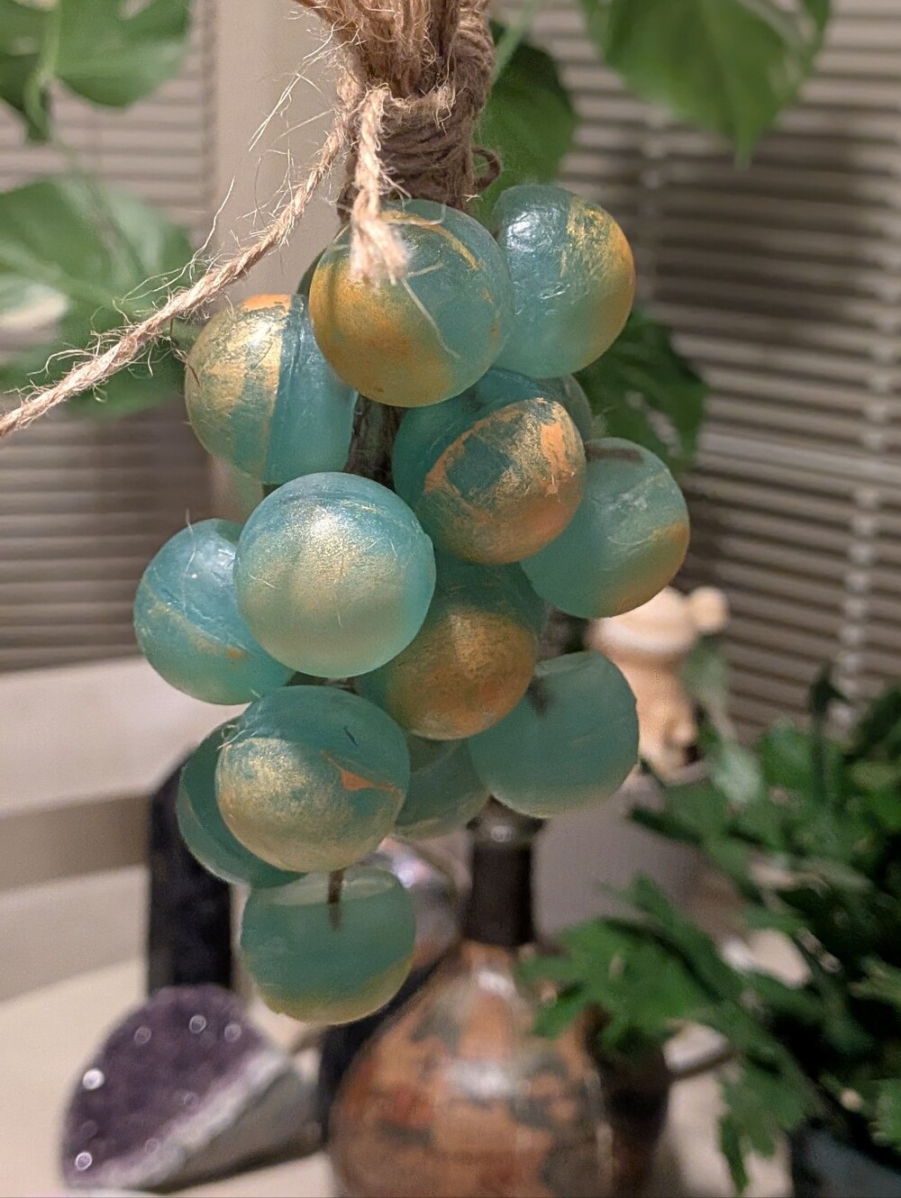 🫐🍋Handcrafted GIFT Aloe Blueberry Lemonade Soap Grapes on a Rope GIFT - Picture 5 of 10